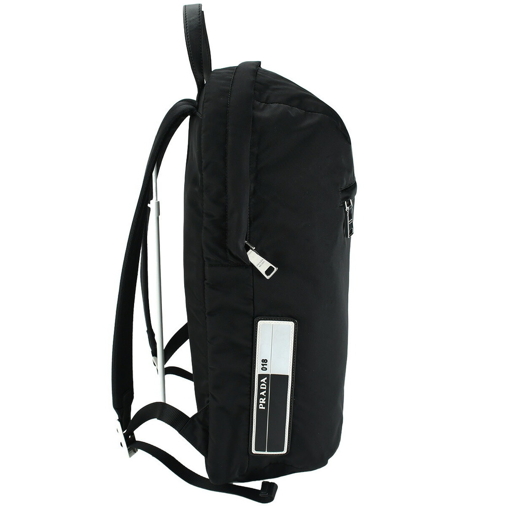 Prada Testuto Nylon Backpack S Black Leather - image 3